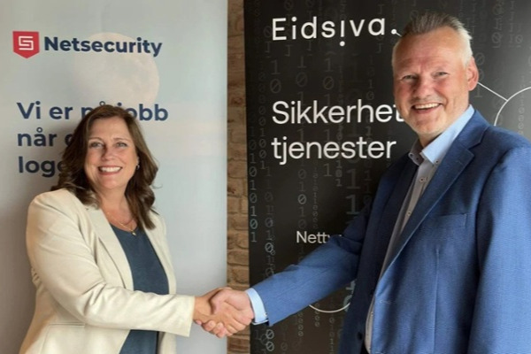 Toril Jensvold i Netsecurity og Vidar Sandland i Eidsiva-2-1